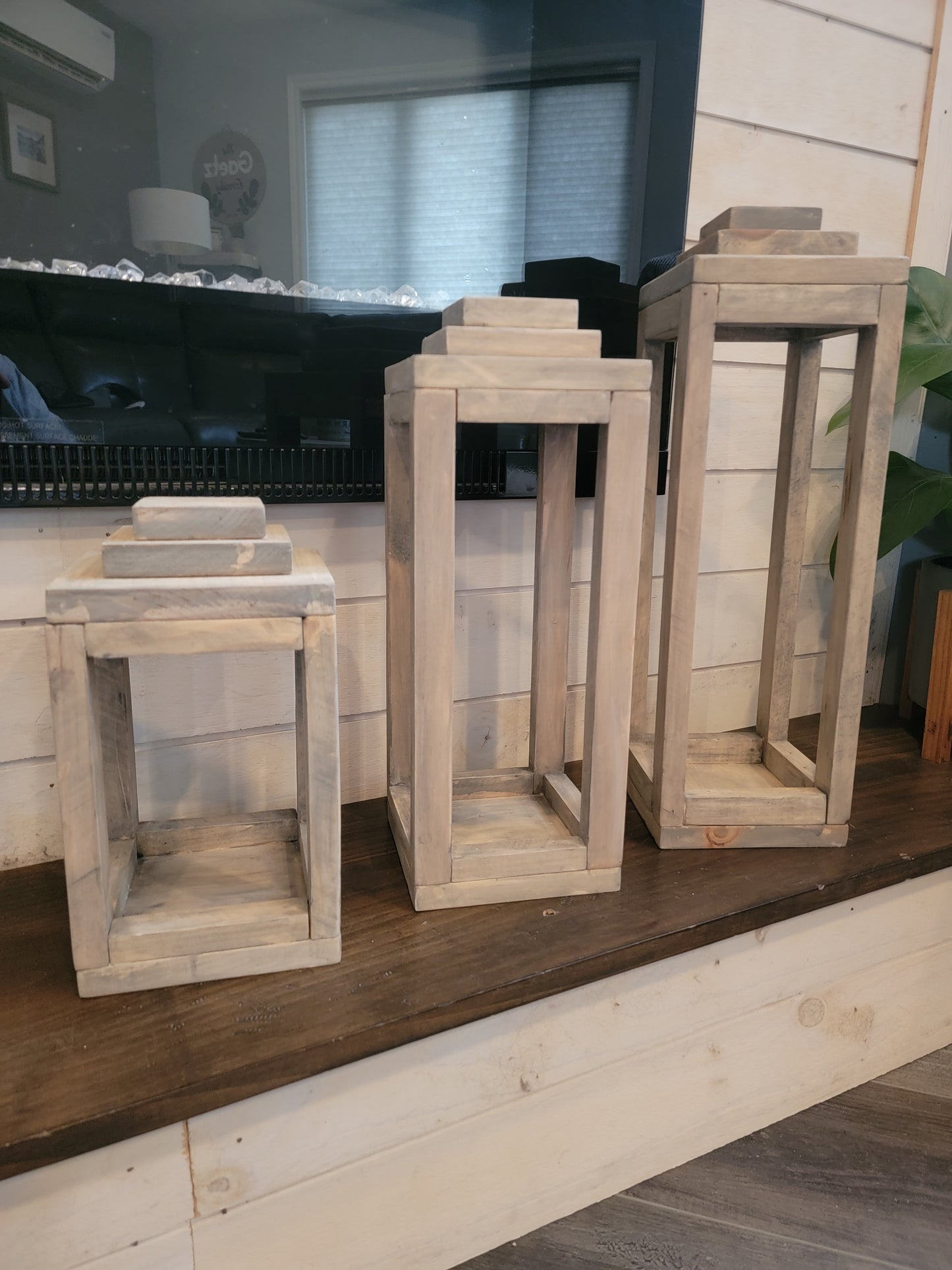 Set of Wood Lanterns