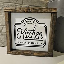 Wood Kitchen Sign