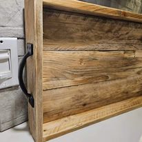 Rustic Wood Serving Tray