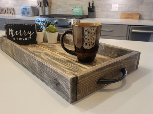 Rustic Wood Serving Tray