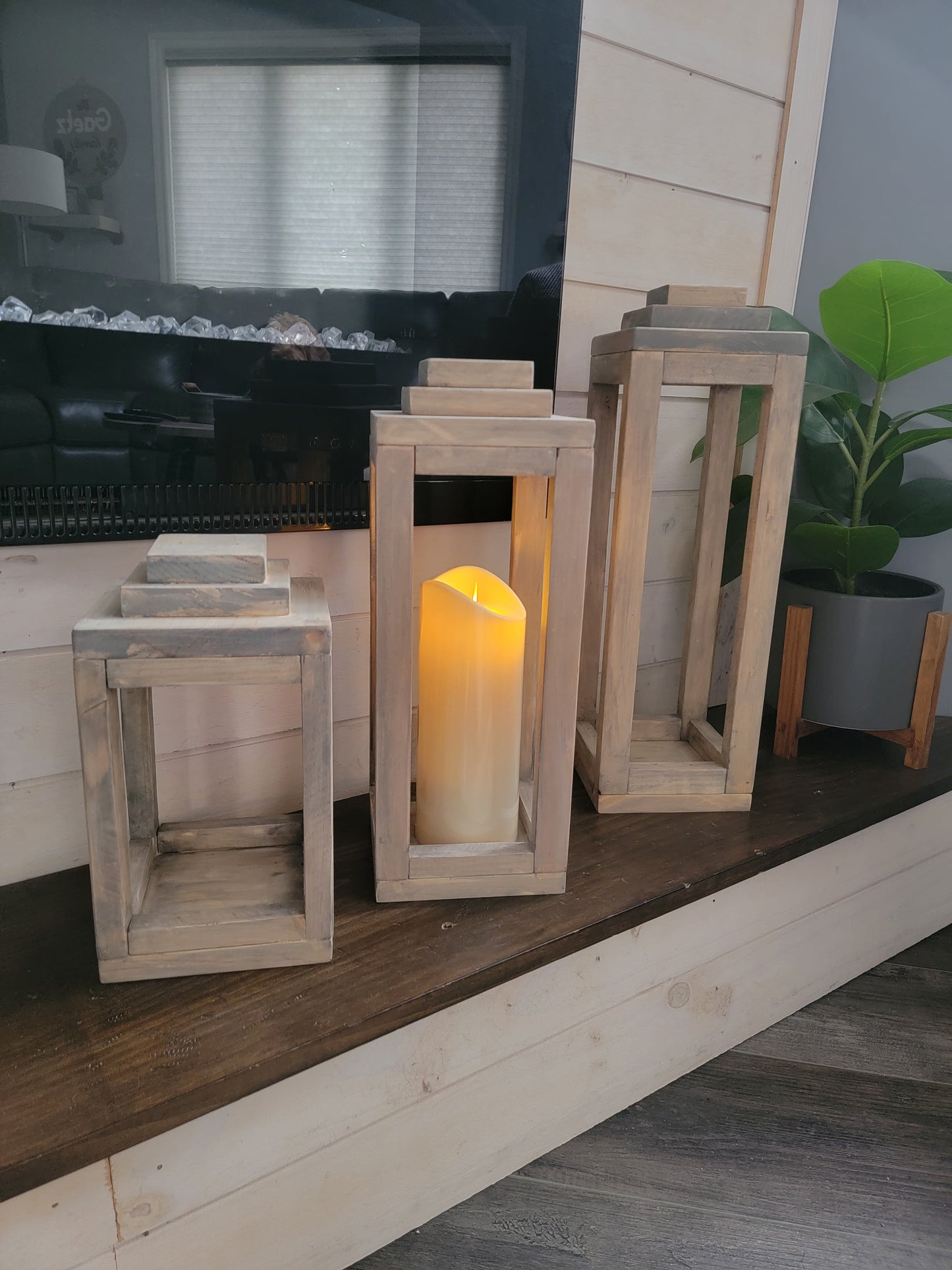 Set of Wood Lanterns