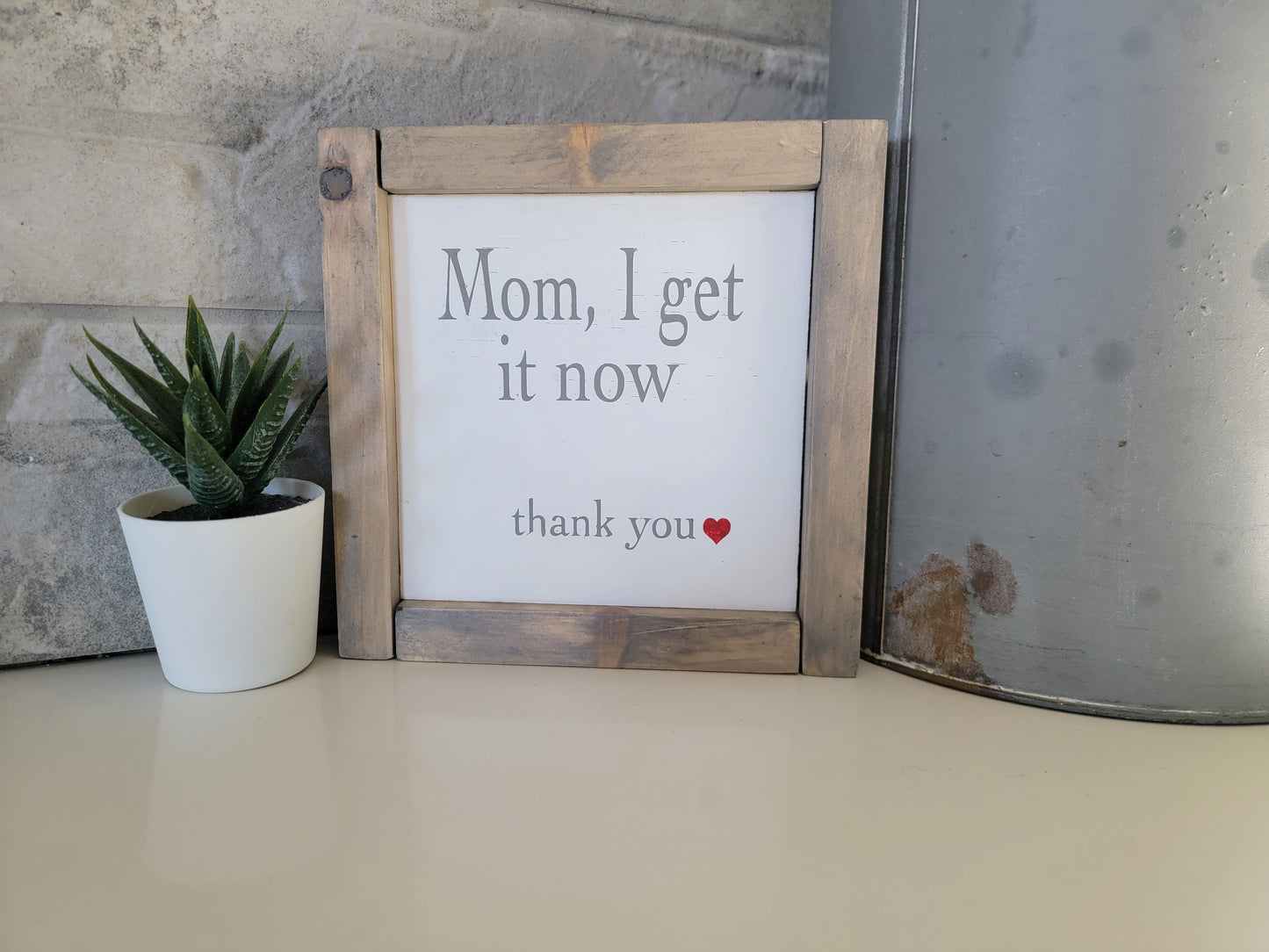 " MOM" Wood Sign
