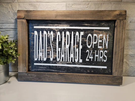 DADS GARAGE SIGN